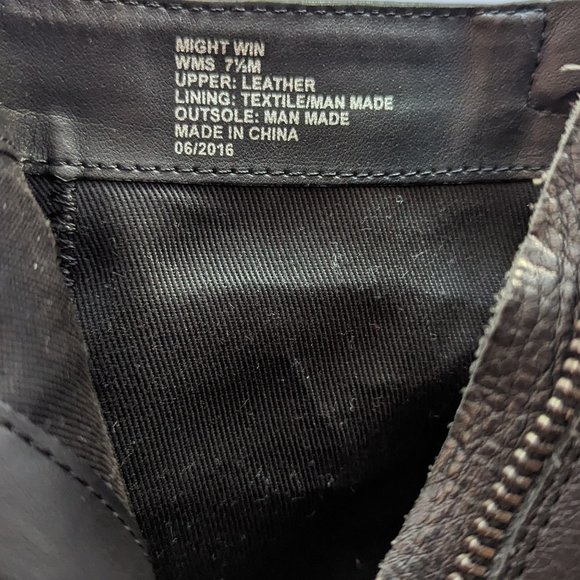 Leather Booties with Chunky Heel  Kenneth Cole Reaction  Size 7.5 M - Picture 2 of 8